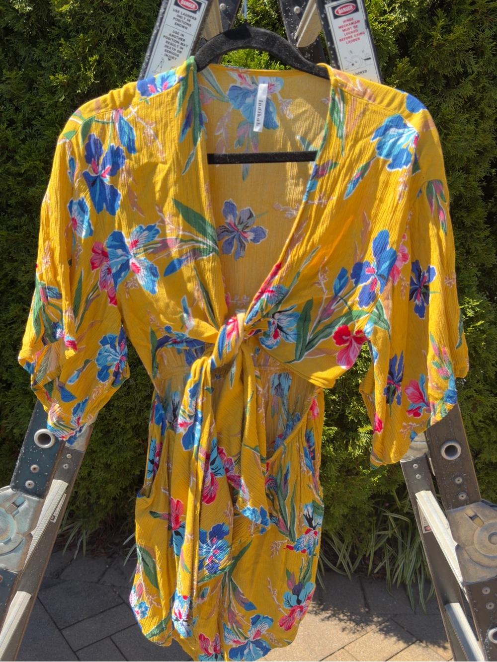 Floral Tie-Front Romper